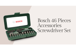 Bosch 46 Pieces Accessories Screwdriver Set