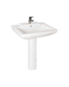 Buy Milano Lucy 585 x 455 x 815mm Wash Basin with Pedestal at Best Price in UAE