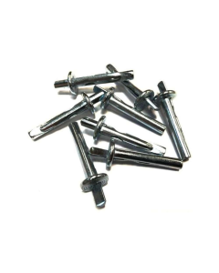 Buy مرساة إسفينية من الحديد المجلفن مقاس (6x40mm) باللون الفضي مكون من (100Pcs) قطعة at Best Price in UAE