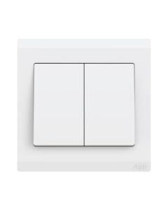 Buy ABB 2 Gang 1 Way 10Amp Switch,Inora BL102, White at Best Price in UAE