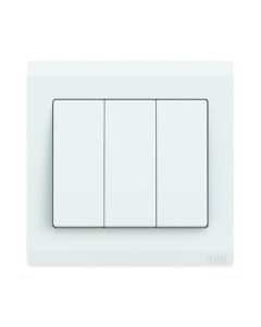 Buy ABB 3 Gang 1 Way 10Amp Switch,Inora BL103, White at Best Price in UAE