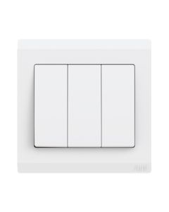 Buy ABB 3 Gang 2 Way 10Amp Switch,Inora BL107, White at Best Price in UAE