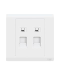 Buy ABB 2 Gang Data Outlet RJ45 Plate only, Inora BL332, White at Best Price in UAE