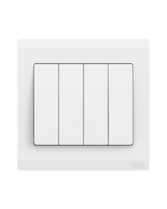 Buy ABB 4 Gang 2 Way 10Amp Switch,Inora BL108,White at Best Price in UAE