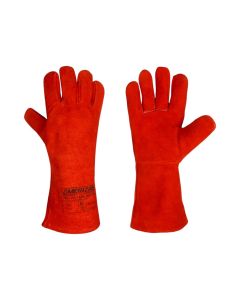 Buy Ameriza Split Leather Welding Gloves, Red, Size16