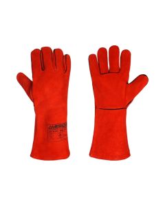 Buy Ameriza Split Leather Welding Gloves, Red, Size16