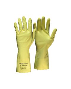 Buy Rubberex RF 1 Litech Rubber Flocklined Gloves, Yellow,1pair/pack at Best Price in UAE