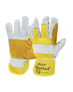 Buy Vaultex DPX Double Palm Leather Gloves Yellow at Best Price in UAE