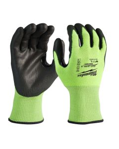 Buy Milwaukee 4932478132 High-Visibility Cut Resistance Gloves, Cut Level C, L, Black/Green at Best Price in UAE