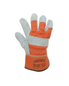 Buy Armstrong IJT10 Single Palm Leather gloves Yellow & Grey, 12Pair/Pack at Best Price in UAE