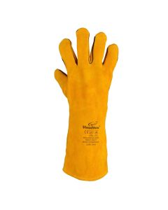 Buy Vaultex EVB Welding gloves with Piping 16 inch, Yellow Colour, 12Pair/Pack at Best Price in UAE