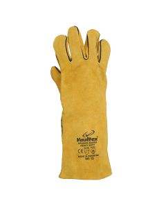 Buy Vaultex WGT Welding gloves with Piping 16 inch, Yellow Colour, 12Pair/Pack at Best Price in UAE