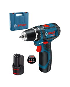 Buy مفك و مثقاب كهربائي لاسلكي من بوش (bosch) يعمل ببطارية (12V) موديل (0601868122) at Best Price in UAE