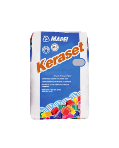 Buy لاصق إسمنتي ( Keraset ) ممتاز الأداء من ( MAPEI ) يستخدم للصق بلاط السيراميك - وزن (20Kg) at Best Price in UAE