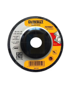 Buy قرص الجلخ المعدني (DWA4514IA-AE) من (Dewalt) قطر (115 mm) سماكة (6 mm) و بقطر فتحة تثبيت (22.23 mm) بمركز مدمج من النوع (T27) at Best Price in UAE