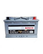 Buy بطارية بدء التشغيل من (Bosch) استطاعة تدوير (800A) و بأمبير ساعي (80AH) قياس (12V) موديل (AGM S5A - BSB0092S5A060) at Best Price in UAE