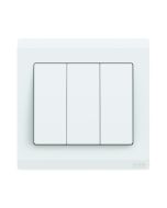 Buy ABB 3 Gang 1 Way 10Amp Switch,Inora BL103, White at Best Price in UAE