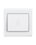 Buy ABB 1 Gang 1 Way 10Amp Door bell mark Push Switch, IFJORA BL429, White at Best Price in UAE