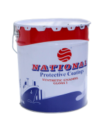 Buy National Paints 18L Synthetic Enamel 385 - Tango at Best Price in UAE