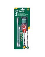 Buy SATA ST09075 3-Piece Metric Double Ratcheting Wrench Set at Best Price in UAE