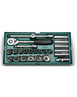 Buy SATA ST09528 25-Piece 1/2" Drive 6 Point SAE Socket Tray Set at Best Price in UAE