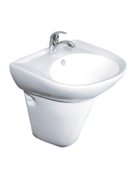 Buy Milano 140500200164 Ceramic Wall Hung Wash Basin - White at Best Price in UAE