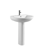 Buy Milano Charming 140500200895 Ceramic Wash Basin with Pedestal at Best Price in UAE