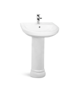 Buy Milano On-0013 Wash Basin with Pedestal - White at Best Price in UAE