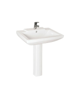 Buy Milano 469 140500200707 Wash Basin with Pedestal - White at Best Price in UAE