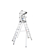 Buy Gazelle Guardian Telescopic Platform Step Ladder 2.1Mtr 150 Kg Weight Capacity G1012 at Best Price in UAE