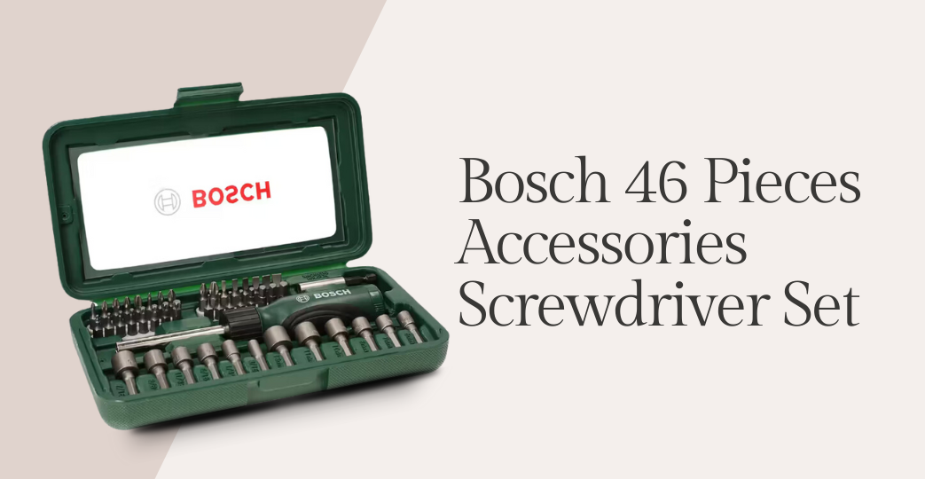 Bosch 46 Pieces Accessories Screwdriver Set